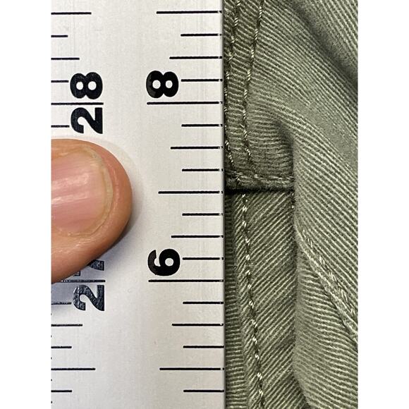 J Crew Jeans Womens 27 Olive Green Stretch Skinny Pants E6687 Mid Rise Casual - Picture 7 of 16